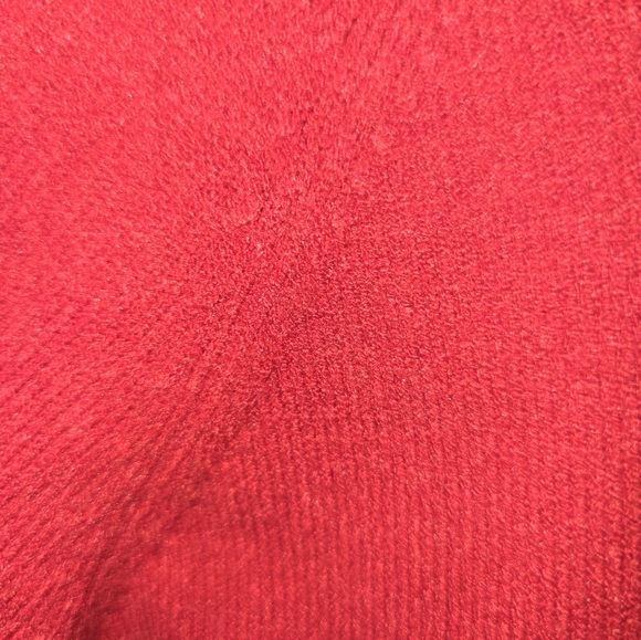 Inc International Concepts Designer Red Ribbon cowl neck - Picture 3 of 11